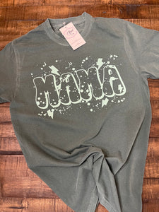 Mama Paint Splatter tee