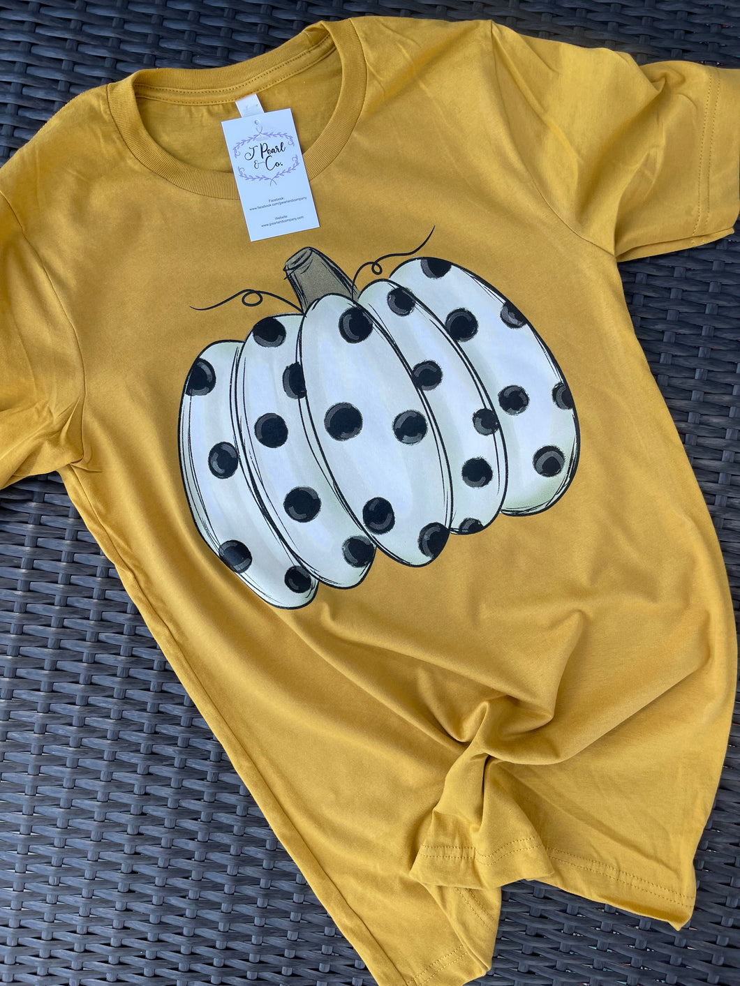 White Polka Dot Pumpkin